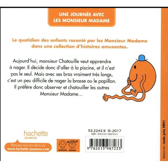 Les Monsieur-Madame   Vont à la piscine        de               Hachette Jeunesse