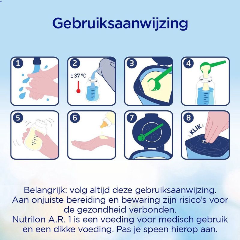 Nutrilon - A.R. 1 - Dieetvoeding - Bij Spugen - 0-6 Maanden
