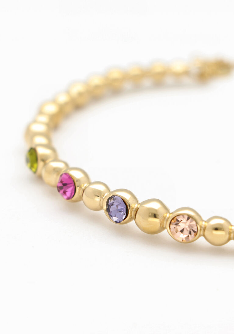 NOTRE-V gouden notre-v armband bangle stone multi