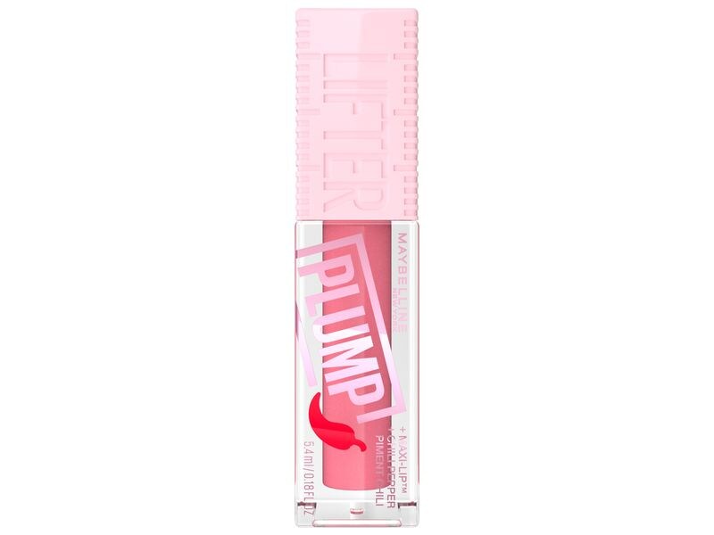 Maybelline Lip Gloss Lifter Plump 001 Blush Blaze Lipgloss sorgt für einen aufgespritzten Lippen-Effekt ohne OP bis zu 4 Stunden lang