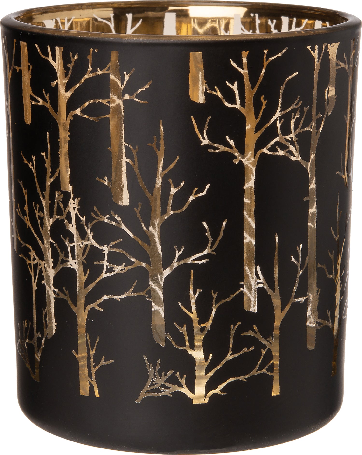 Intratuin waxinelichthouder bomen Henna zwart D 8,8 H 10 cm