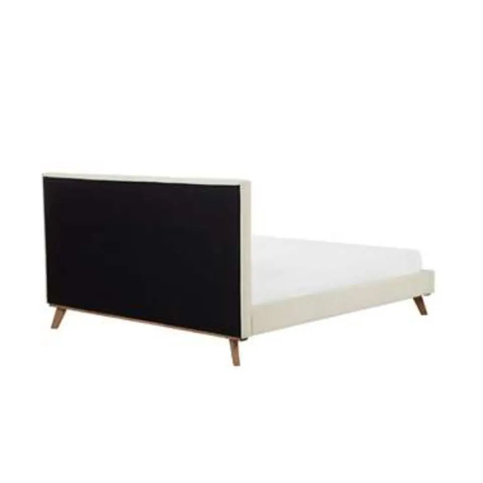TALENCE - Tweepersoonsbed - Beige - 160 x 200 cm - Chenille
