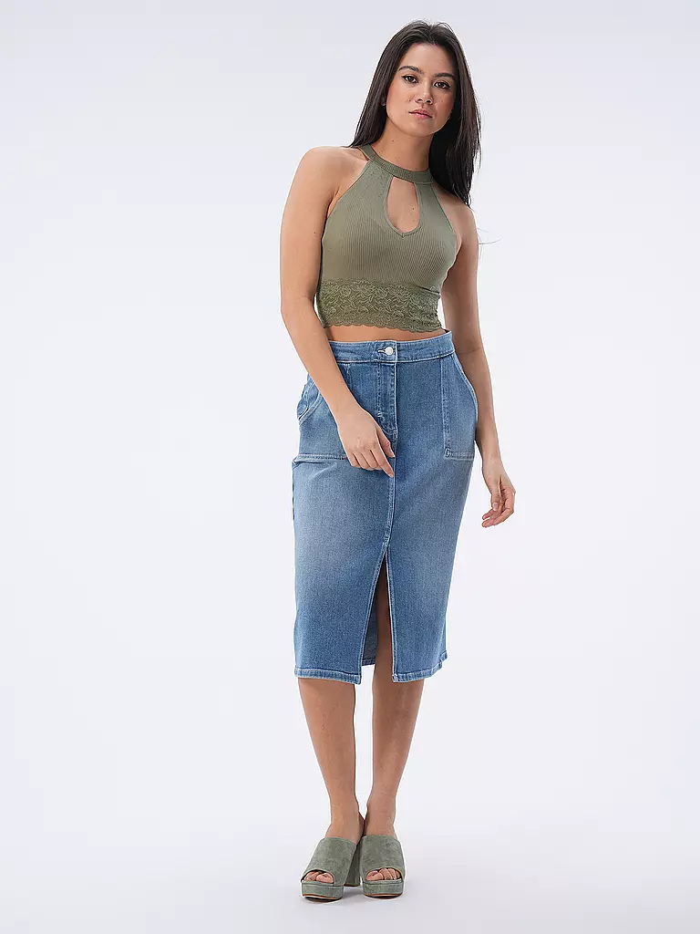 COMMA IDENTITY Jeansrock blau