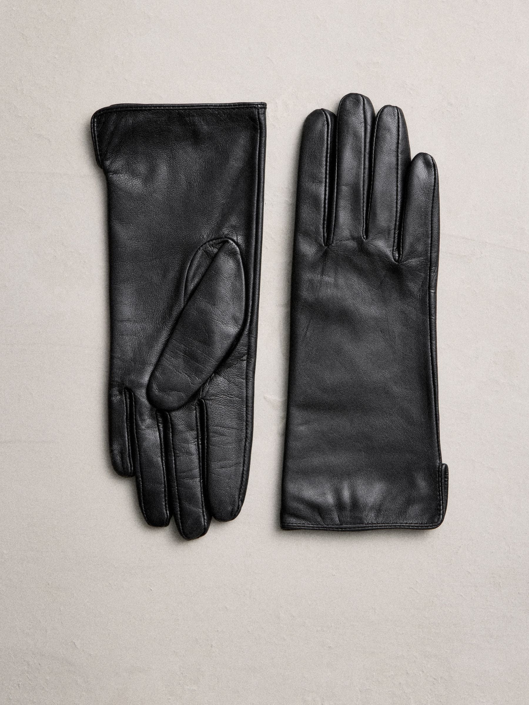 Zwart - Leren handschoenen
