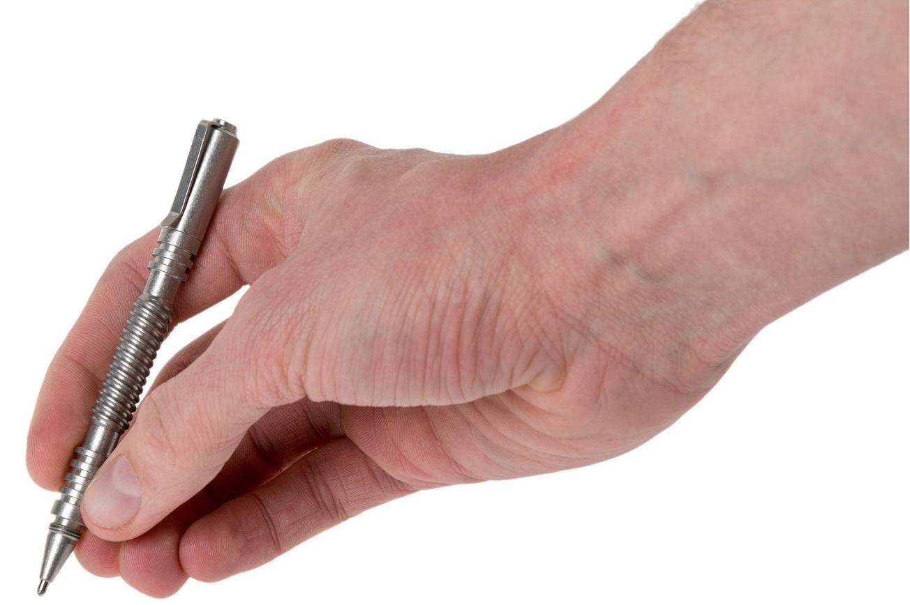 Rick Hinderer Spiral Investigator Pen Stainless Steel, tactische pen