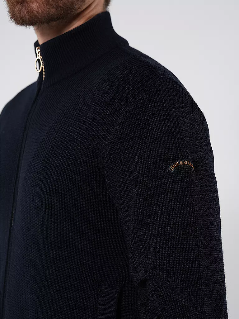 PAUL & SHARK Strickjacke dunkelblau
