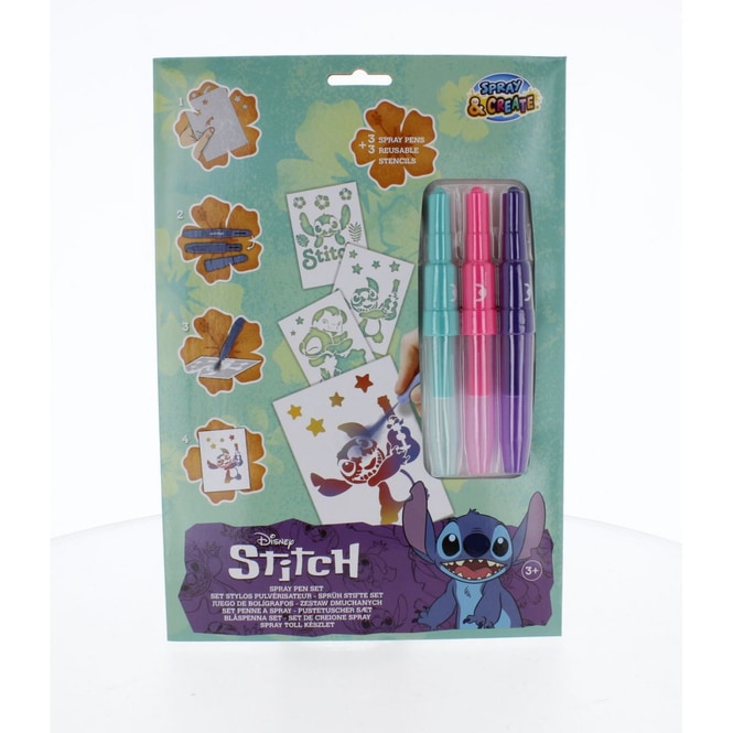 Disney Stitch - Spray & Create - Sprüh Stifte mit Schablonen