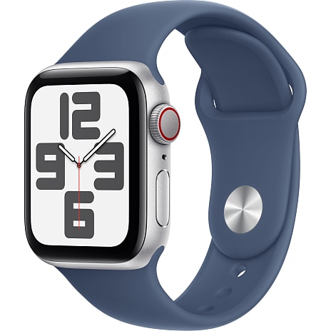 Apple Watch SE (2024) 40 mm Cell M/L - Silver Aluminium Sport Band