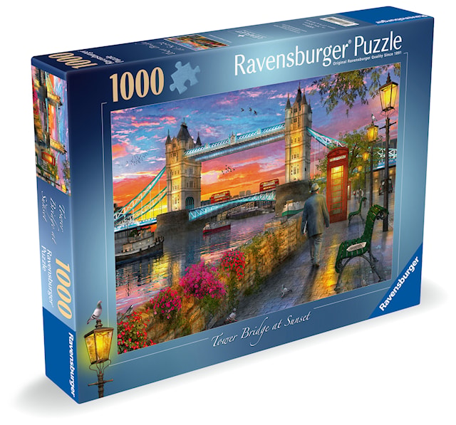 Tower Bridge ved solnedgang Puslespill 1000 brikker, Ravensburger