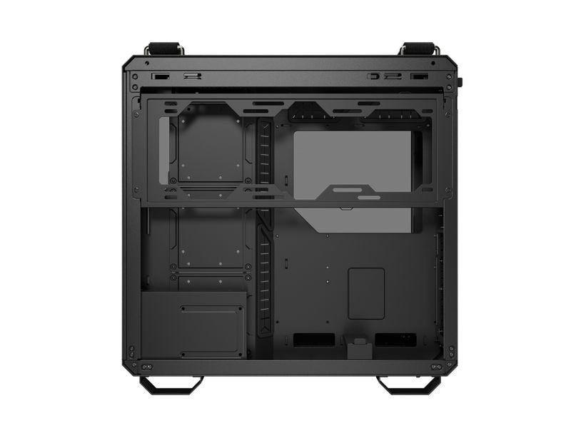 ASUS PC-Gehäuse TUF GAMING GT502 Horizon TG ARGB Schwarz Leistungsstarkes Midi-Tower-Gehäuse mit modularem Dual-Chamber-Design
