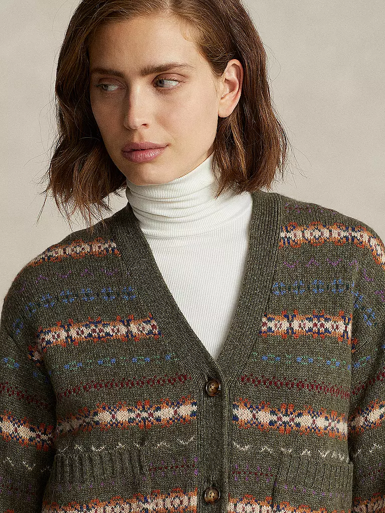 POLO RALPH LAUREN Cardigan  olive