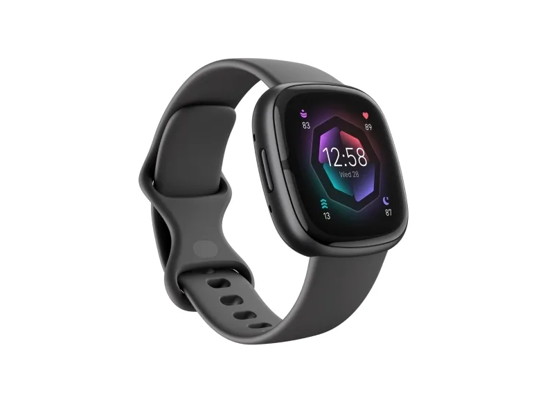 Fitbit Sense 2 - 40 mm - grafit - smart ur med bånd - grafit - håndledsstørrelse: up to 209 mm - NFC, Bluetooth