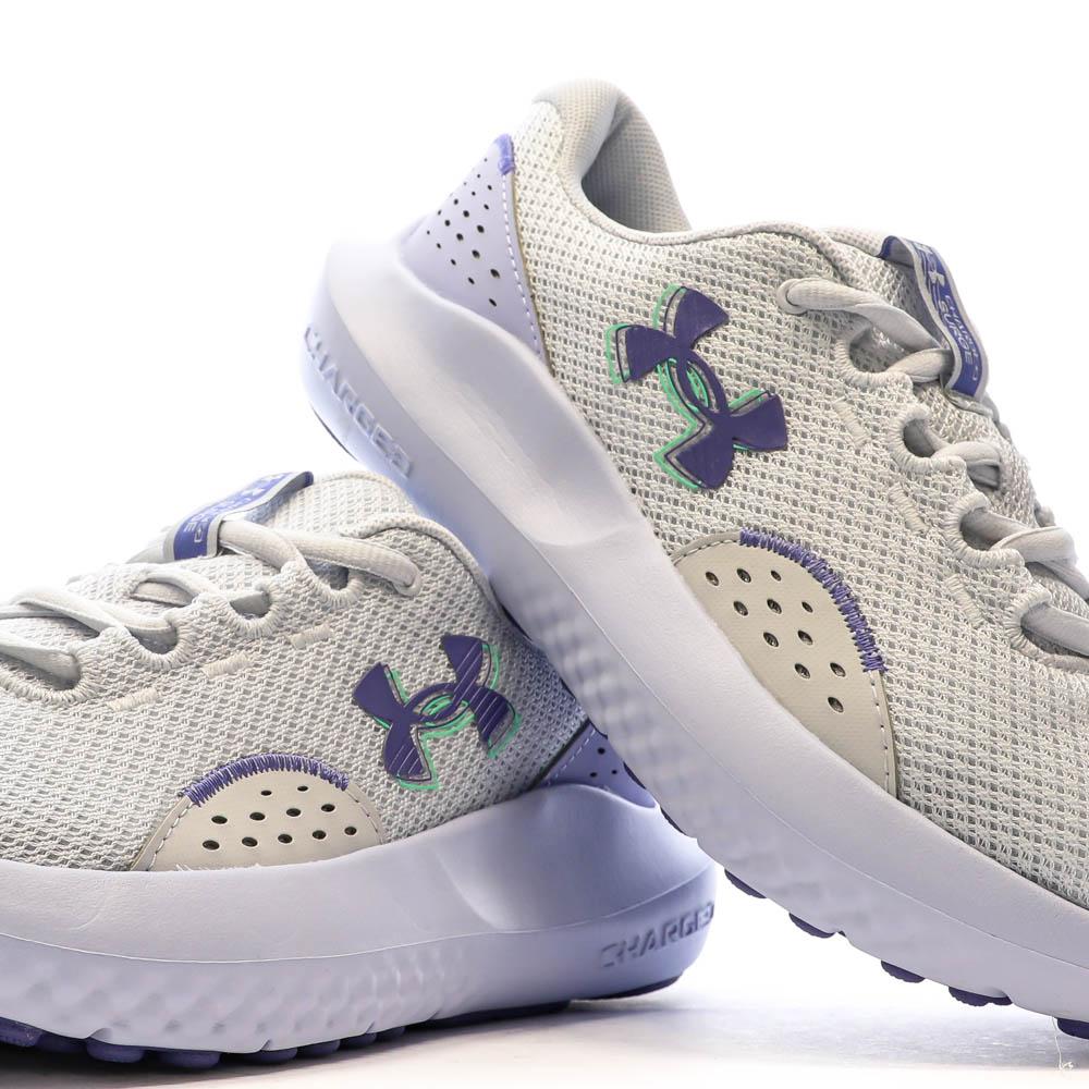 Under Armour Chaussures de Running Gris Femme Under Armour Charged Surge 4