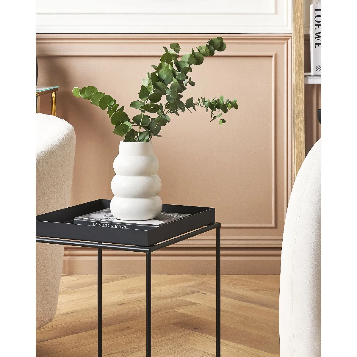 Beliani PIREAS Céramique Blanc 22 cm