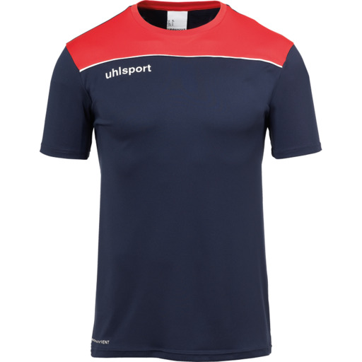 Camisa Offense 23 Poly Azul Marinho/Vermelho/Branco Uhlsport