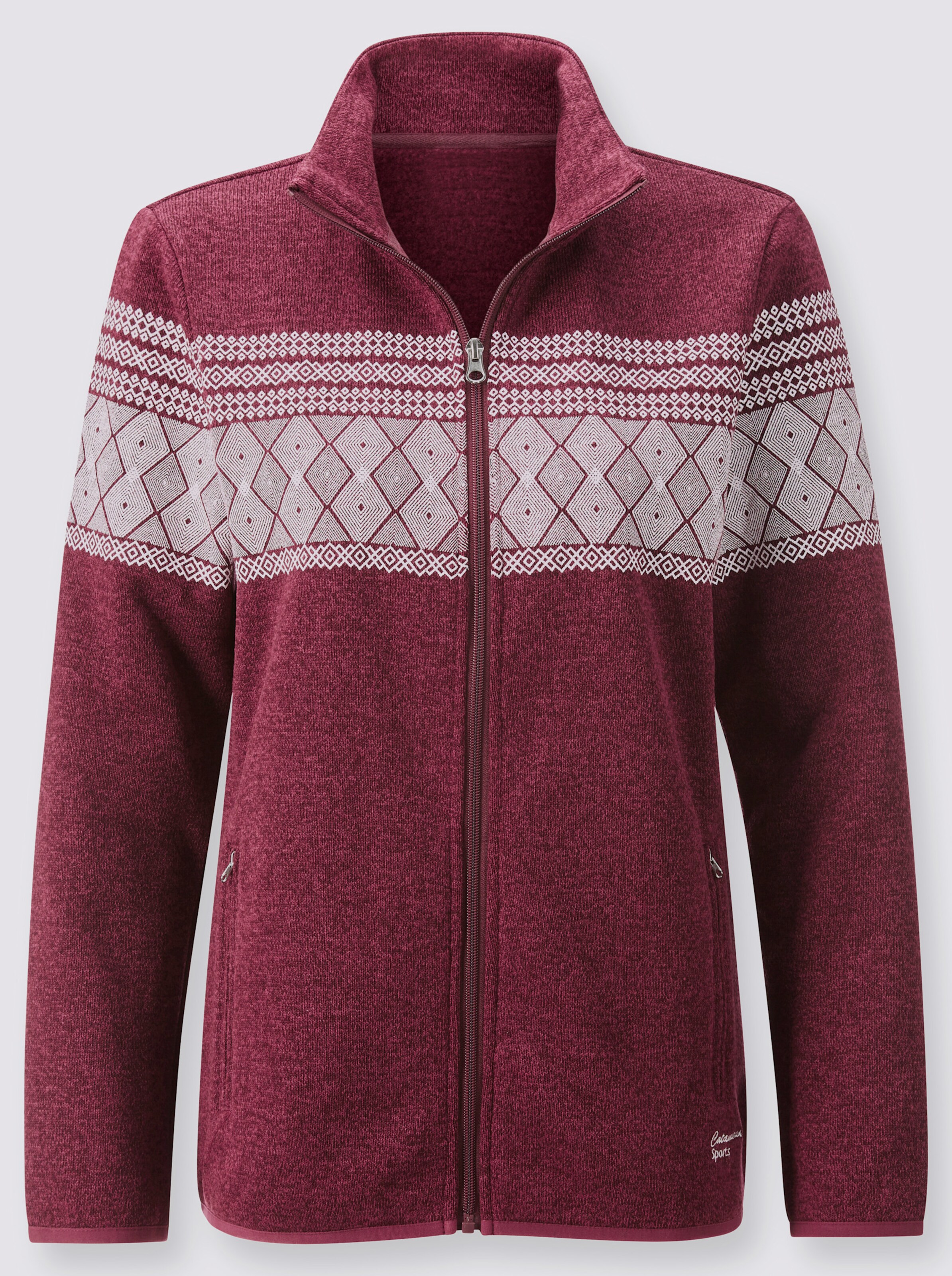 Strickfleece-Jacke