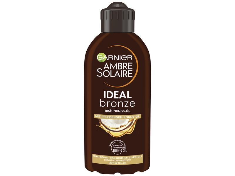 Garnier Ambre Solaire Selbstbräuner Ambre Solaire 200 ml Tiefbraun Bräunungsöl für eine gesund aussehende Sommerbräune