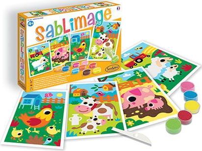 Sentosphère - Sablimage Boerderijdieren - Creatief Speelgoed - Zandschilderen - Complete Set