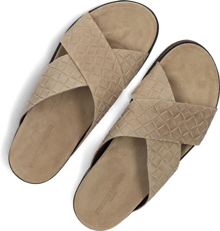 STEFANO LAURAN Slippers Heren 26001 Maat: 45 Materiaal: Suède Kleur: Beige