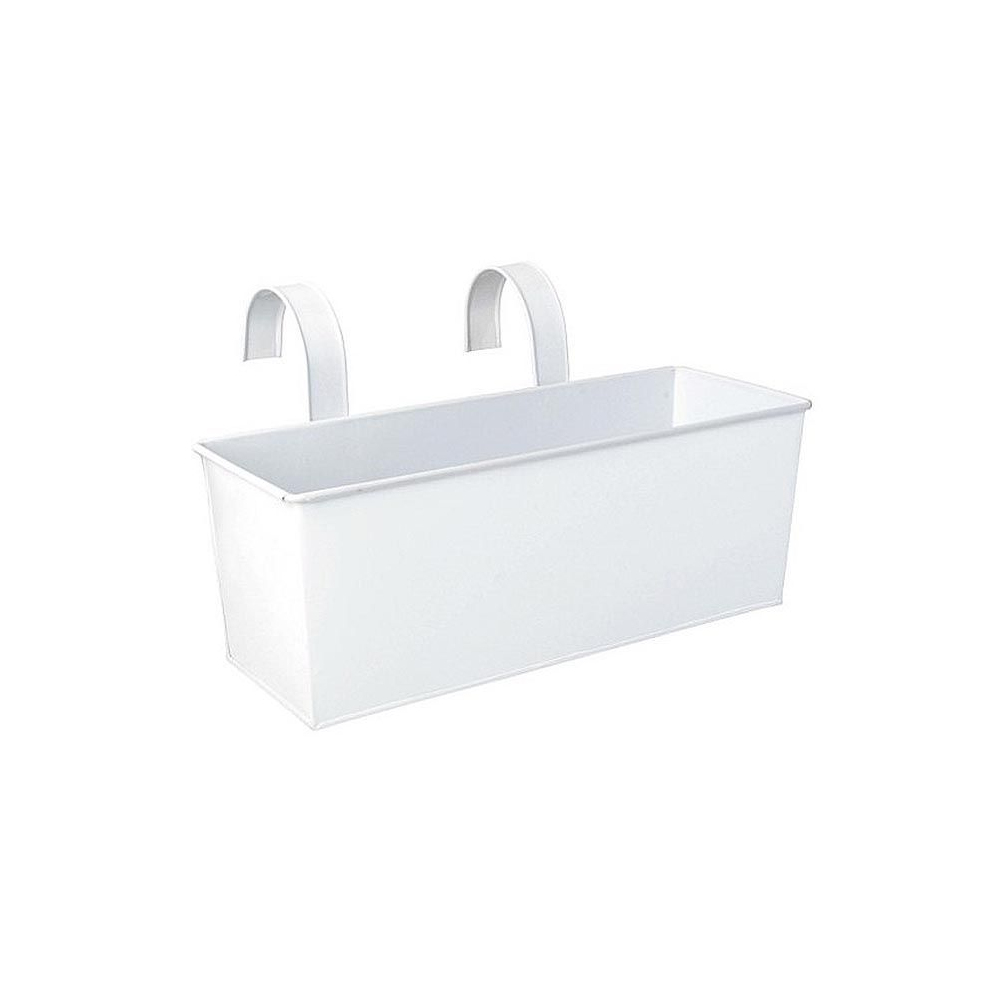 Jardinière balcon en zinc à suspendre (lot de 2)