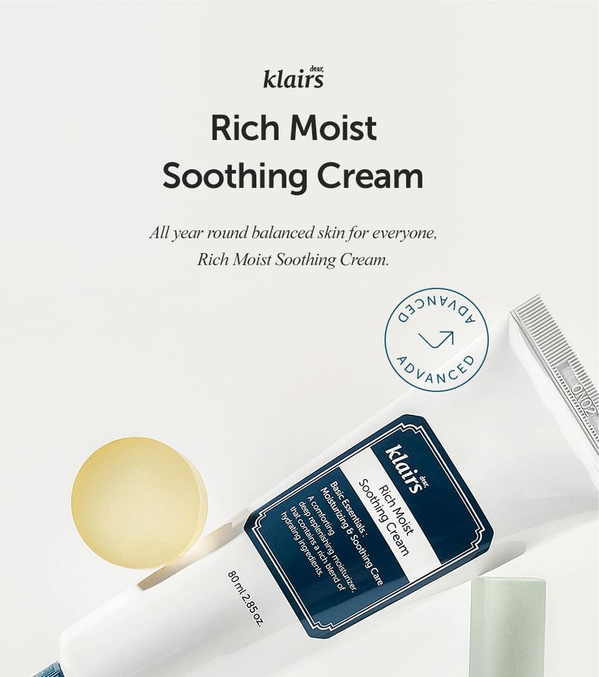 Beste Klairs - Rich Moist Soothing Cream MINI (Renewal)