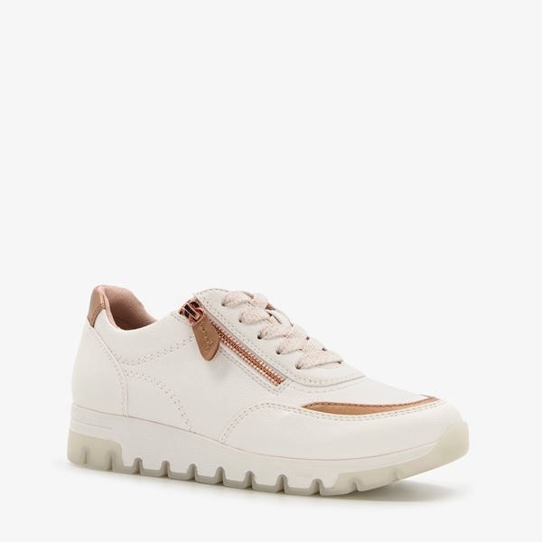 Softline dames sneakers wit brons