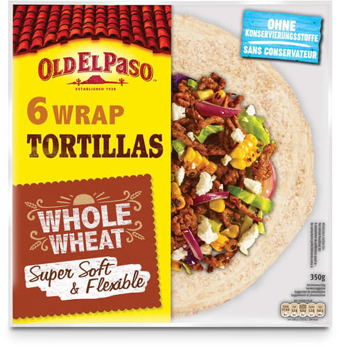 OLD EL PASO Wrap Tortillas, Vollkorn 23cm
