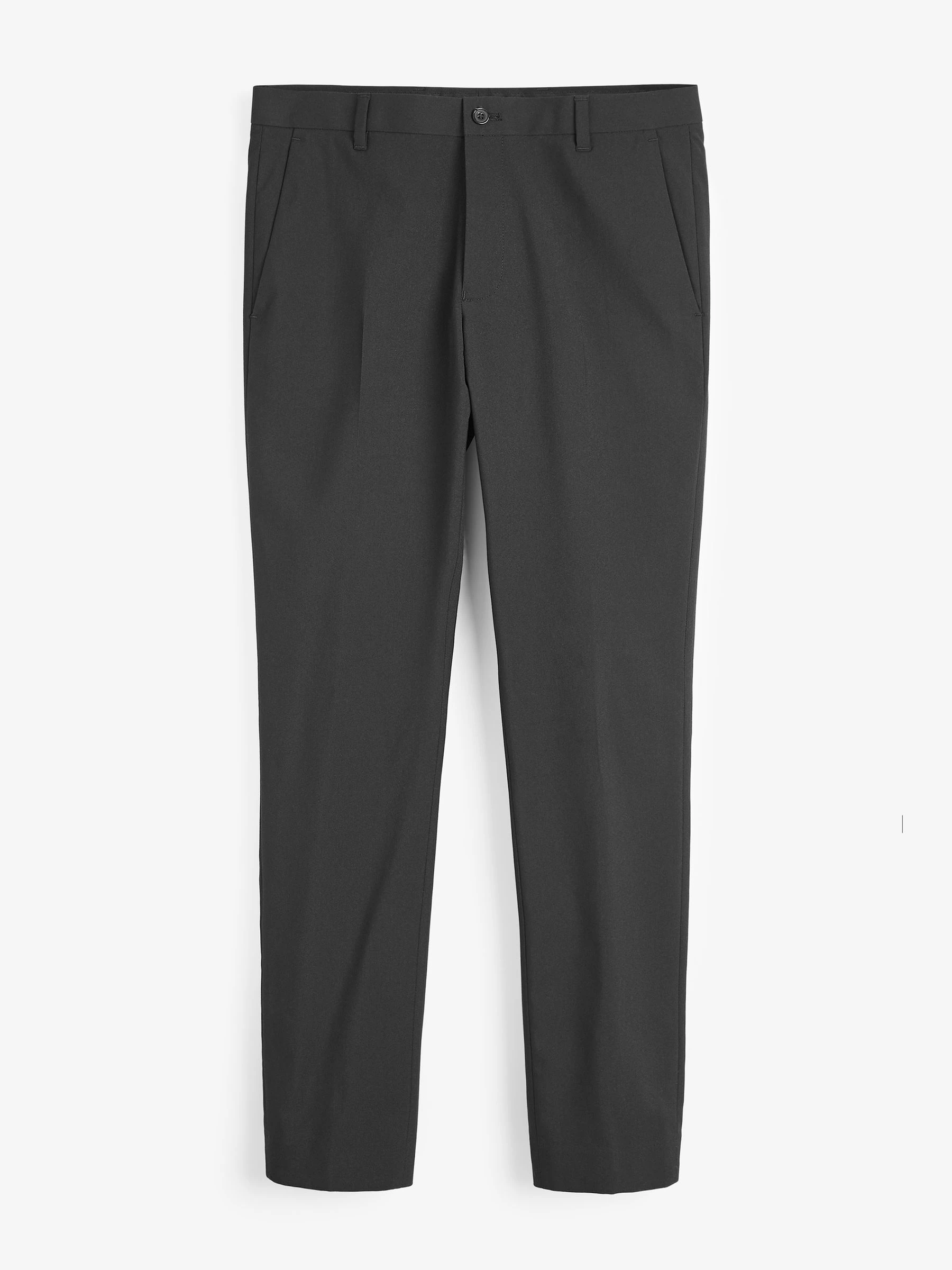 Zwart - Taps toelopende slim-fit - Chique stretchy broek