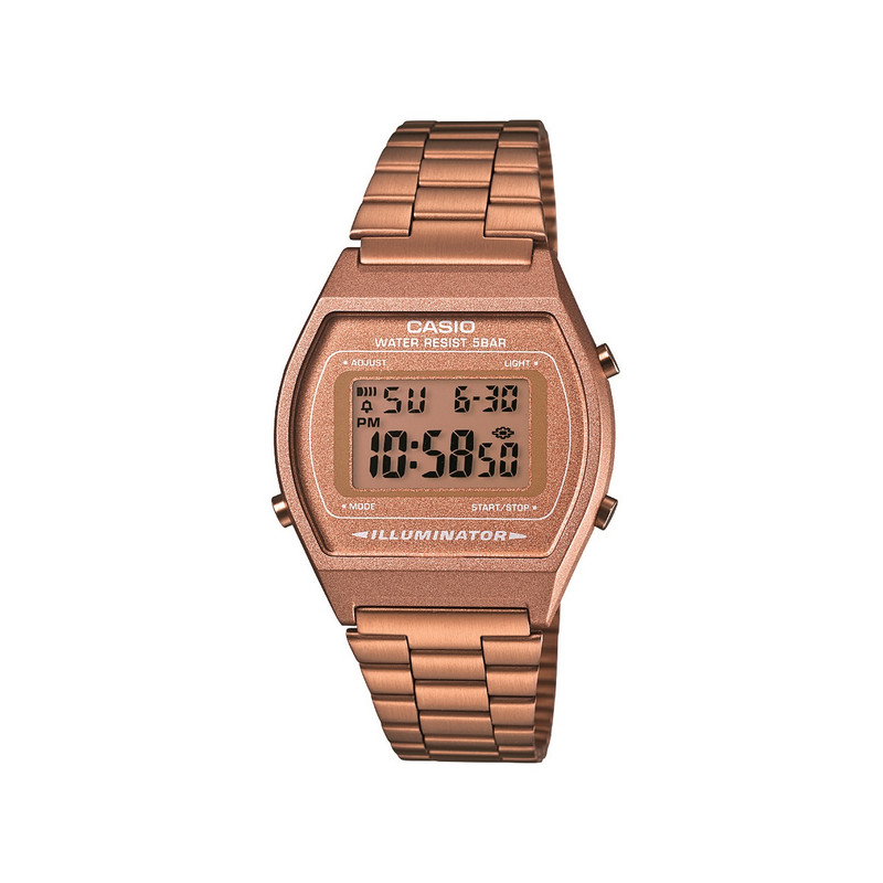 Montre Casio femme acier doré rose