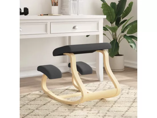 Chaise assis-genoux noir 48x71x51 contreplaqué de bouleau