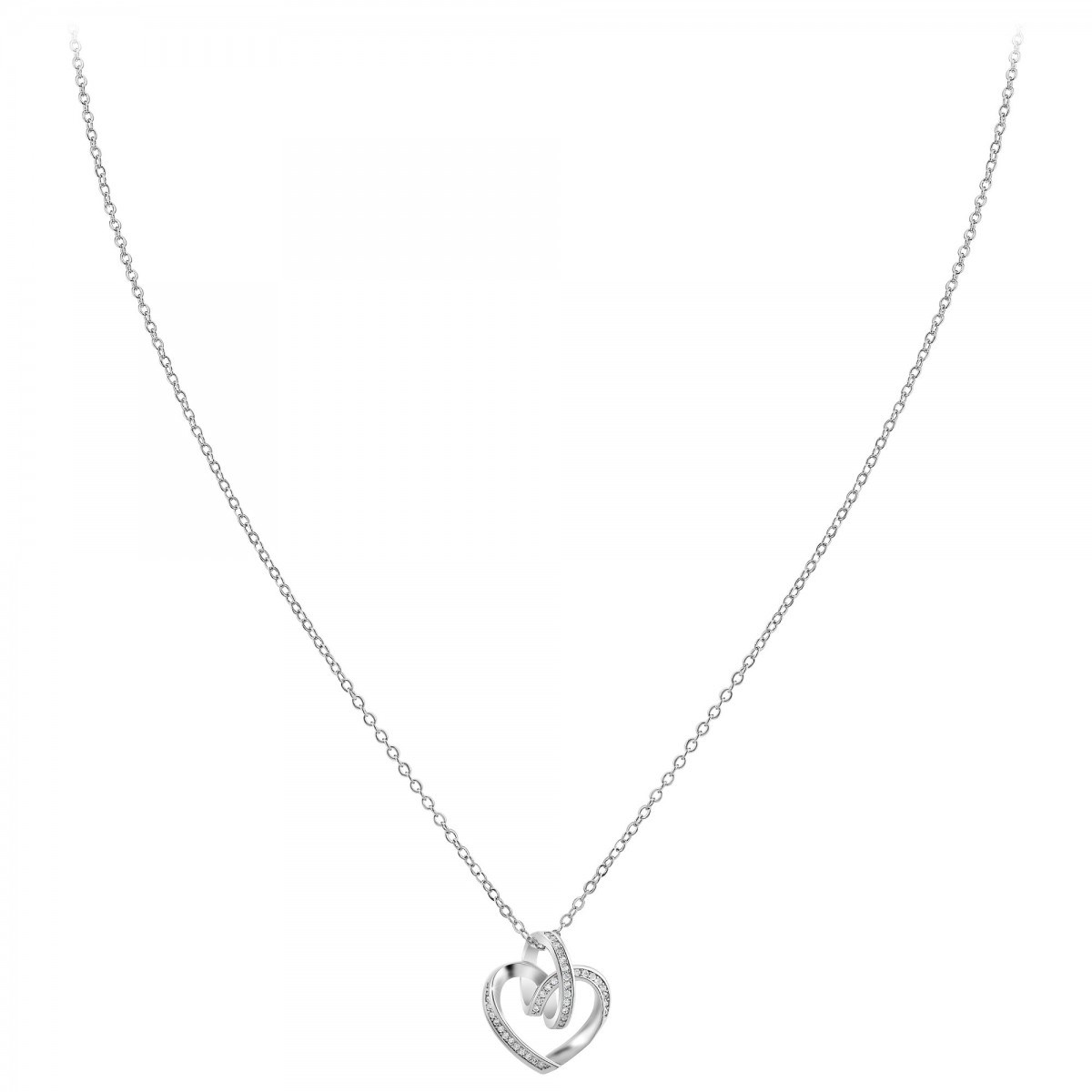 Collier coeur SC Crystal orné de Zirconium