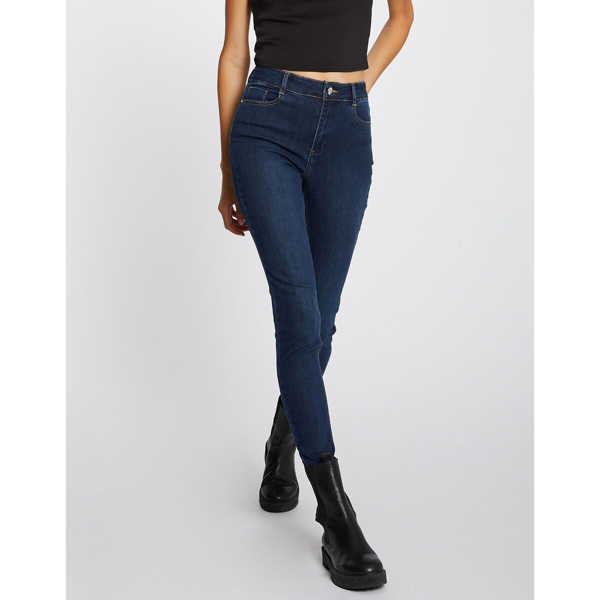 MORGAN<br>Jeans skinny com cauda alta