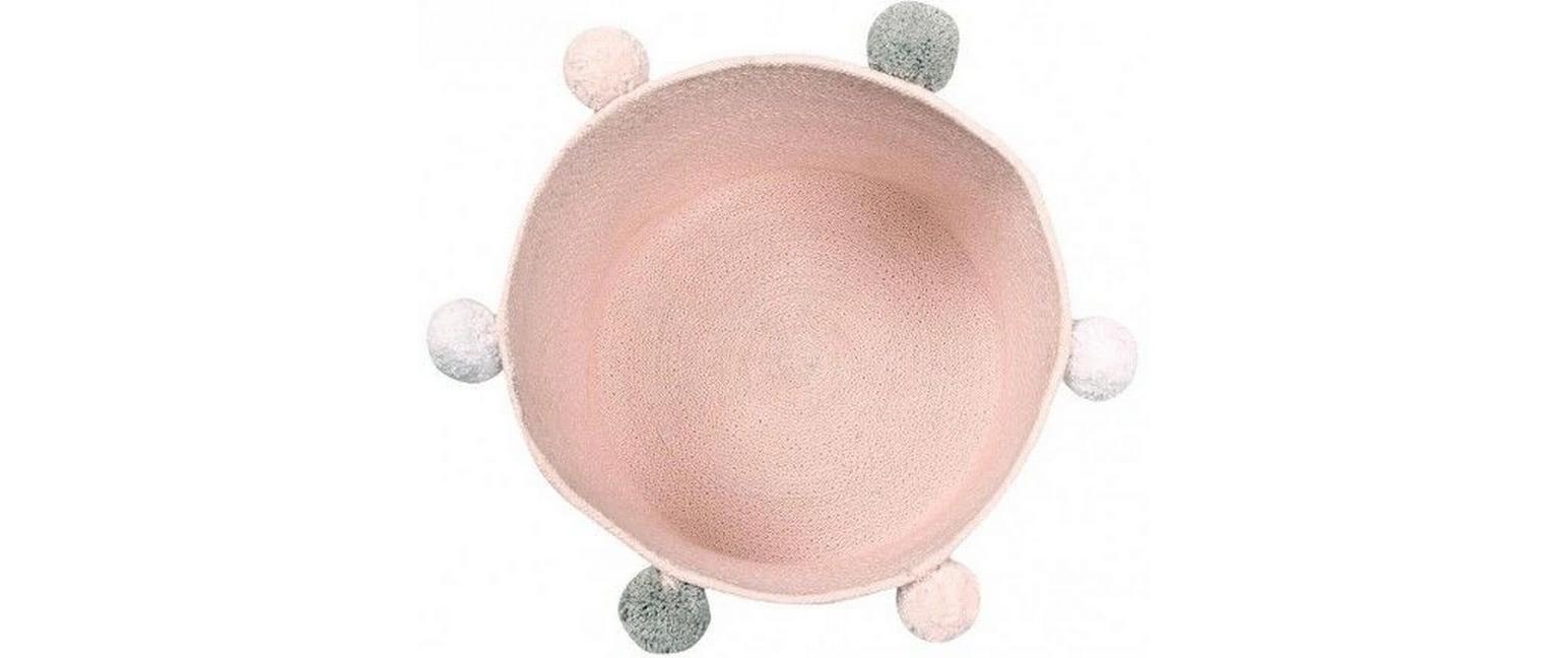 Spielzeugkorb Bubbly PinkBabykorb für Spiel- und Nippsachen
