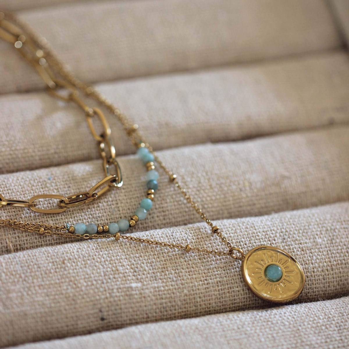 Multi rangs Médaille Amazonite