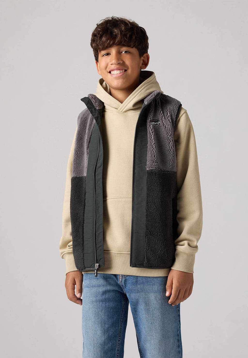 Levi's bodywarmer zwart/grijs