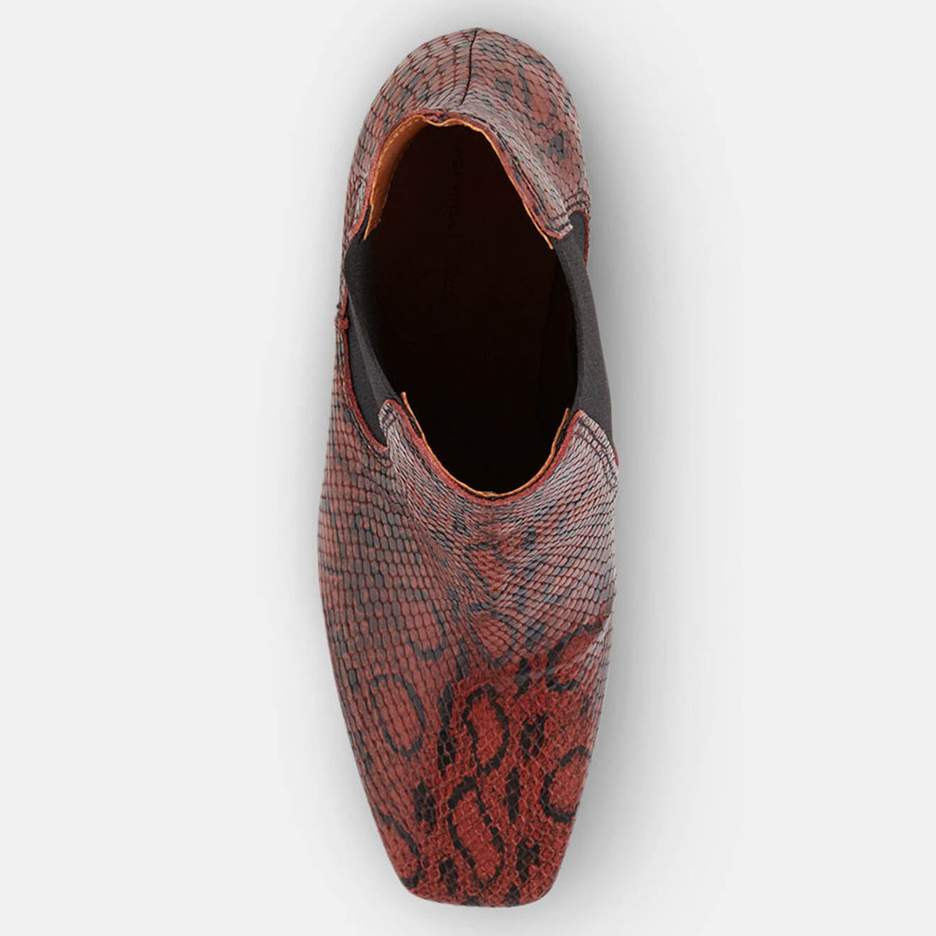 Anonymous Copenhagen Bottines en Cuir Dreami Snake noisette - Talon 6 cm