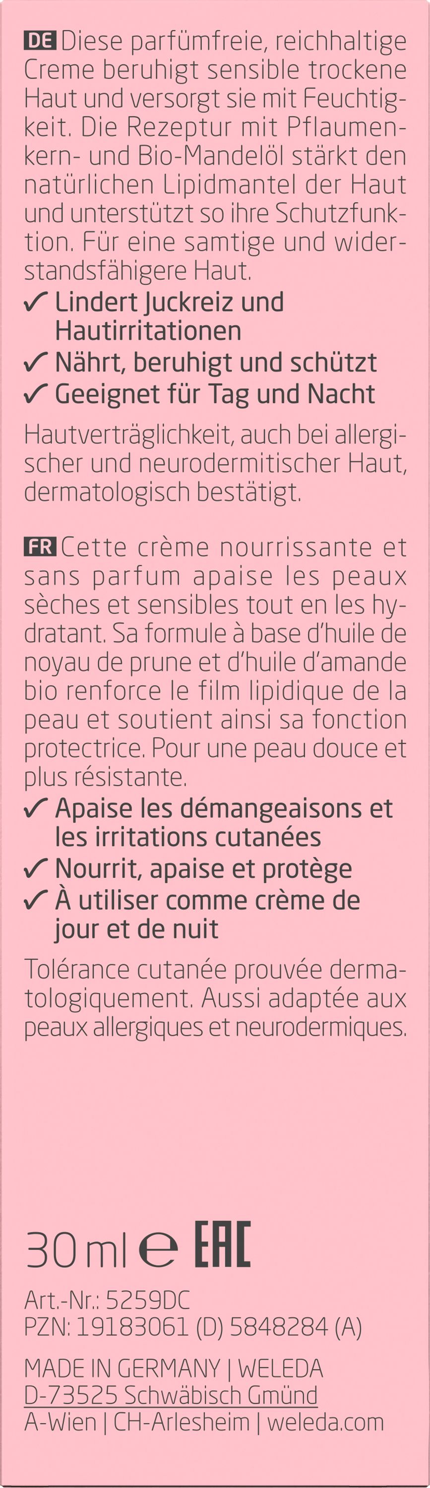 Weleda Sensitiv Feuchtigkeitscreme Mandel