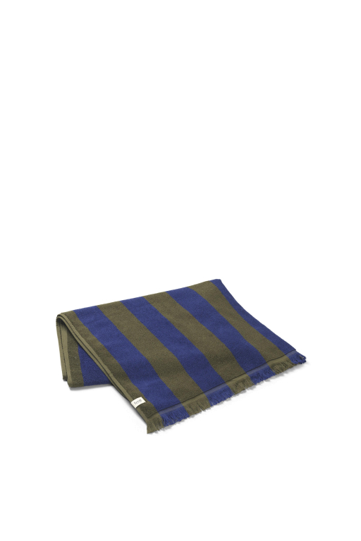 Ferm Living Alee badlaken 100x150 sand/black