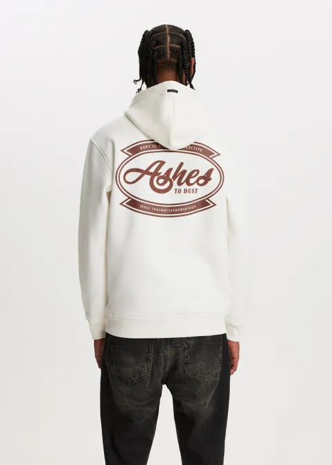 Hoodie met print retro off-white (WIT.O)