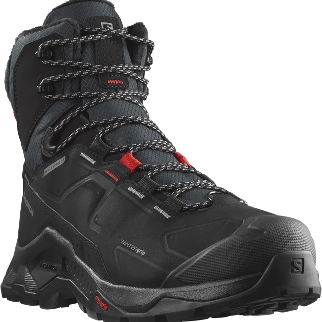 QUEST WINTER THINSULATE™ CLIMASALOMON™ WATERPROOF  Winterschuhe Unisex Black/GojiBerry/Monument