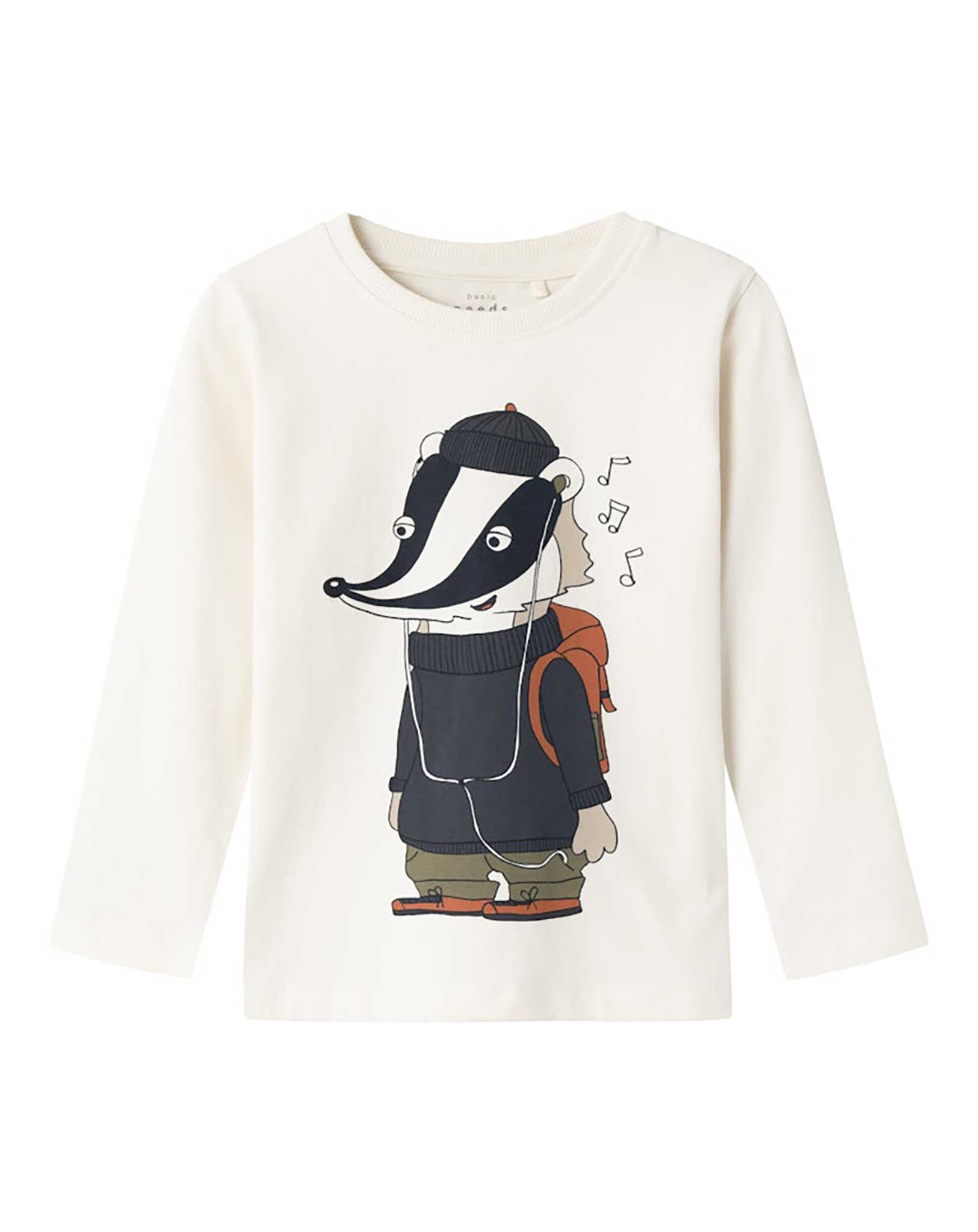 Langarmshirt NMMVUX SKUNKS in jet stream