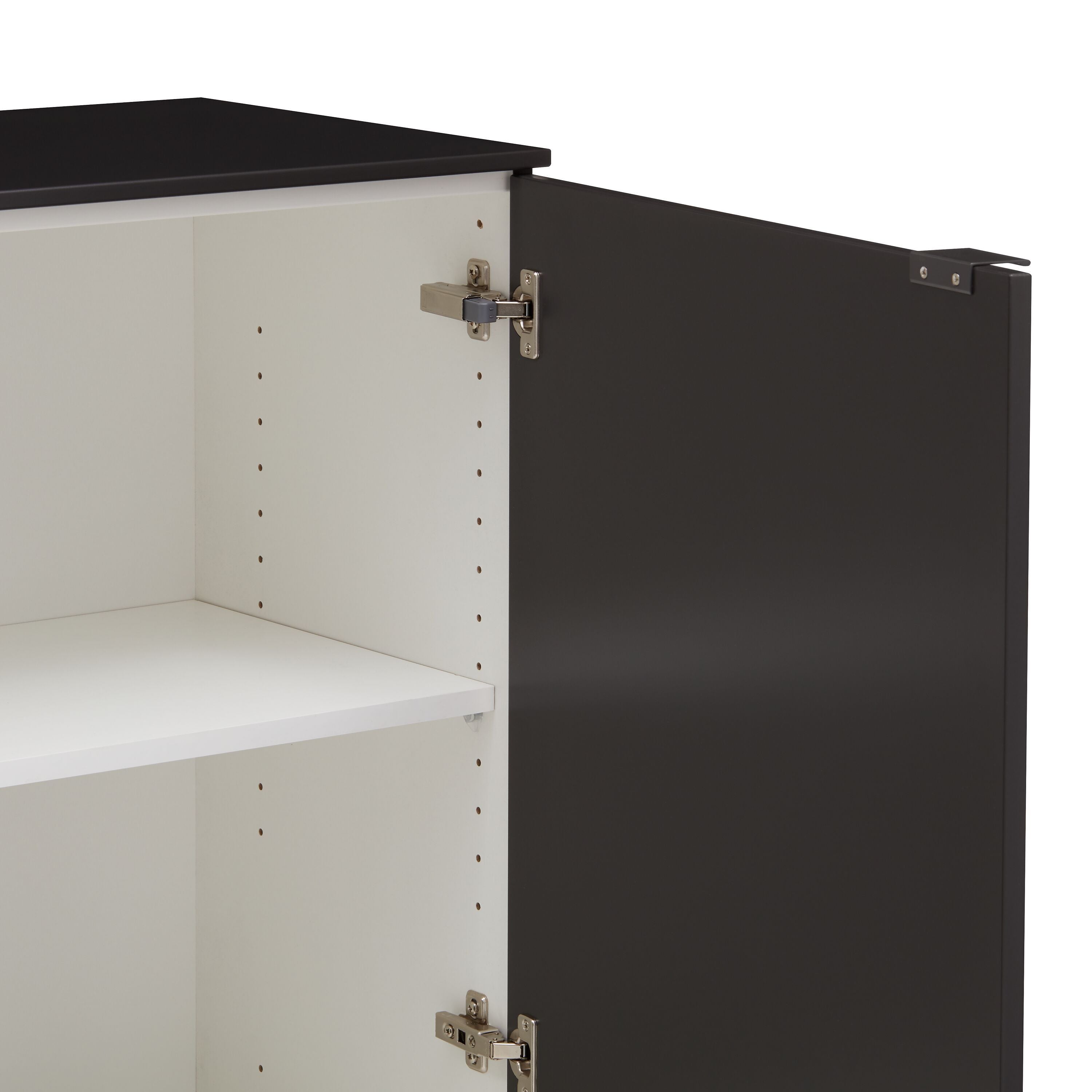 TILL Highboard - Schwarzgrau / B: 112.0 cm x T: 41.0 cm x H: 115.2 cm