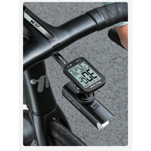 Digitaler Fahrrad Computer Tacho USB Geschwindigkeitsmesser Kabelloser Kilometer Zähler - Schwarz