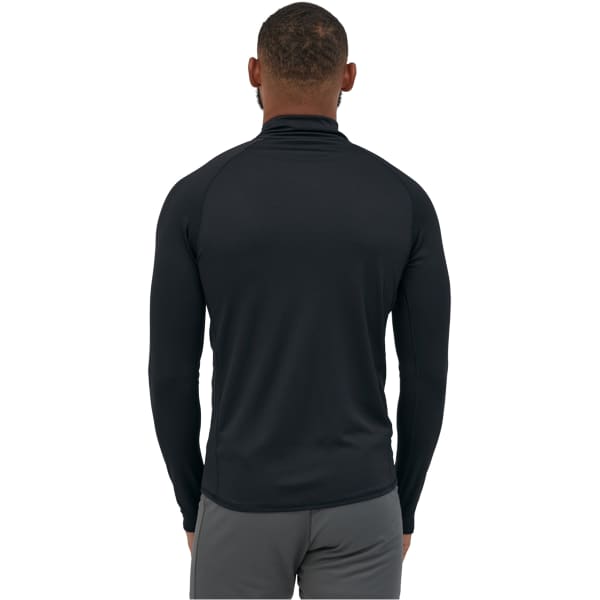 T-shirt thermique PATAGONIA M'S CAP MW ZIP NECK BLACK