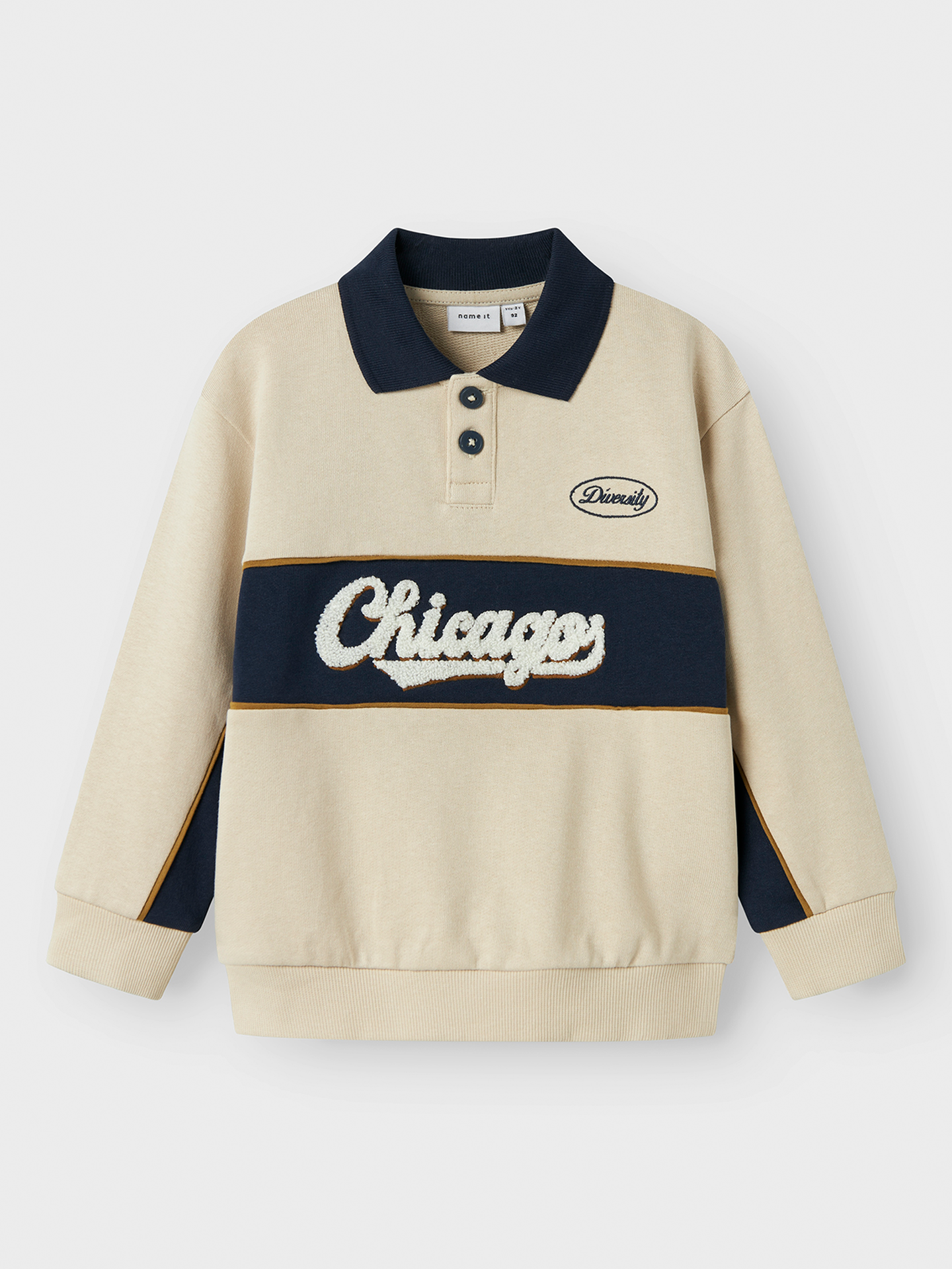 Lucan Long Sleeve Sweat Polo Unbrushed