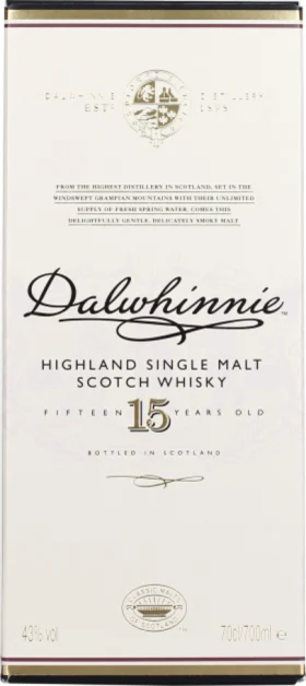 DALWHINNIE 15 YEARS SINGLE MALT 70CL