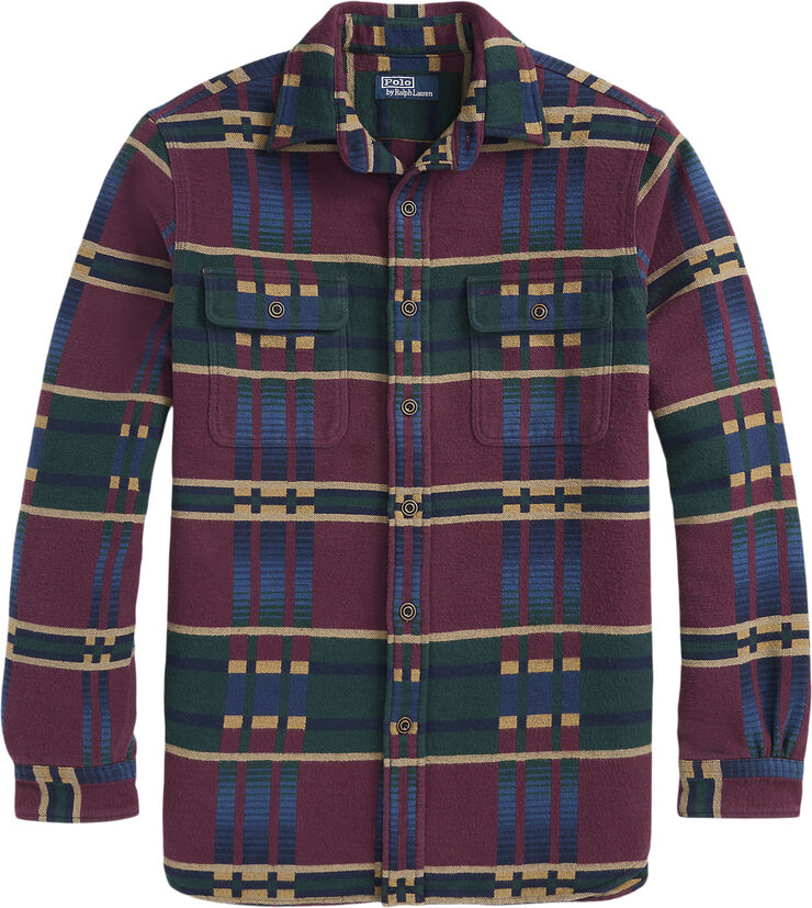 Polo Ralph Lauren FLANNEL JACQUARD-LSL-SPS 6507b wine jacquard multi