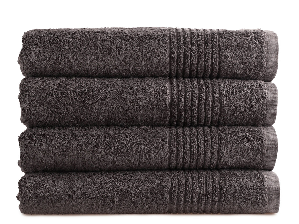 PHLOX Supreme 70 x 140 cm set van 4 handdoeken - antraciet