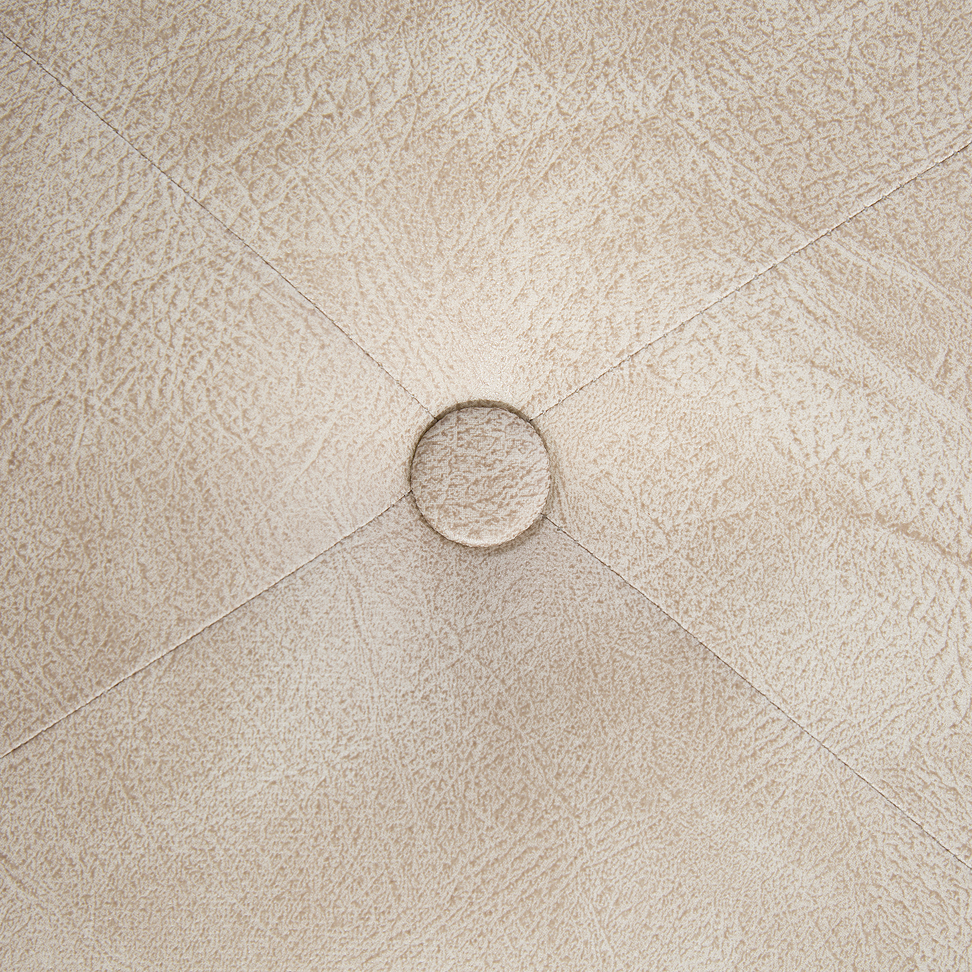 Beliani - MALLARD - Hocker - Beige - Kunstleer