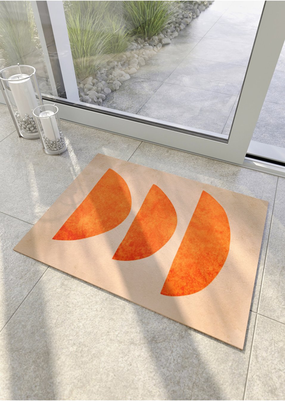 Tapis de protection avec demi-cercles